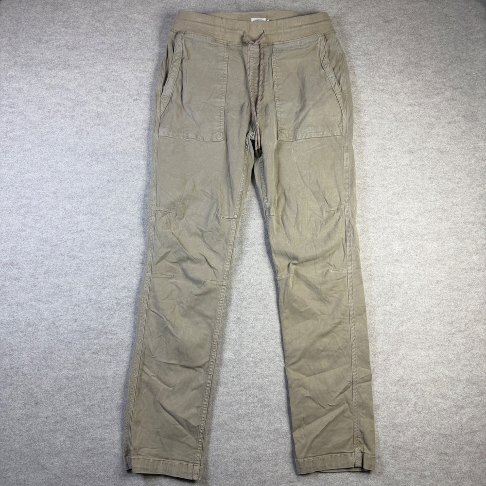 Faherty Brand Arlie Day Slim Jogger Pants Khaki Tan Women Size S